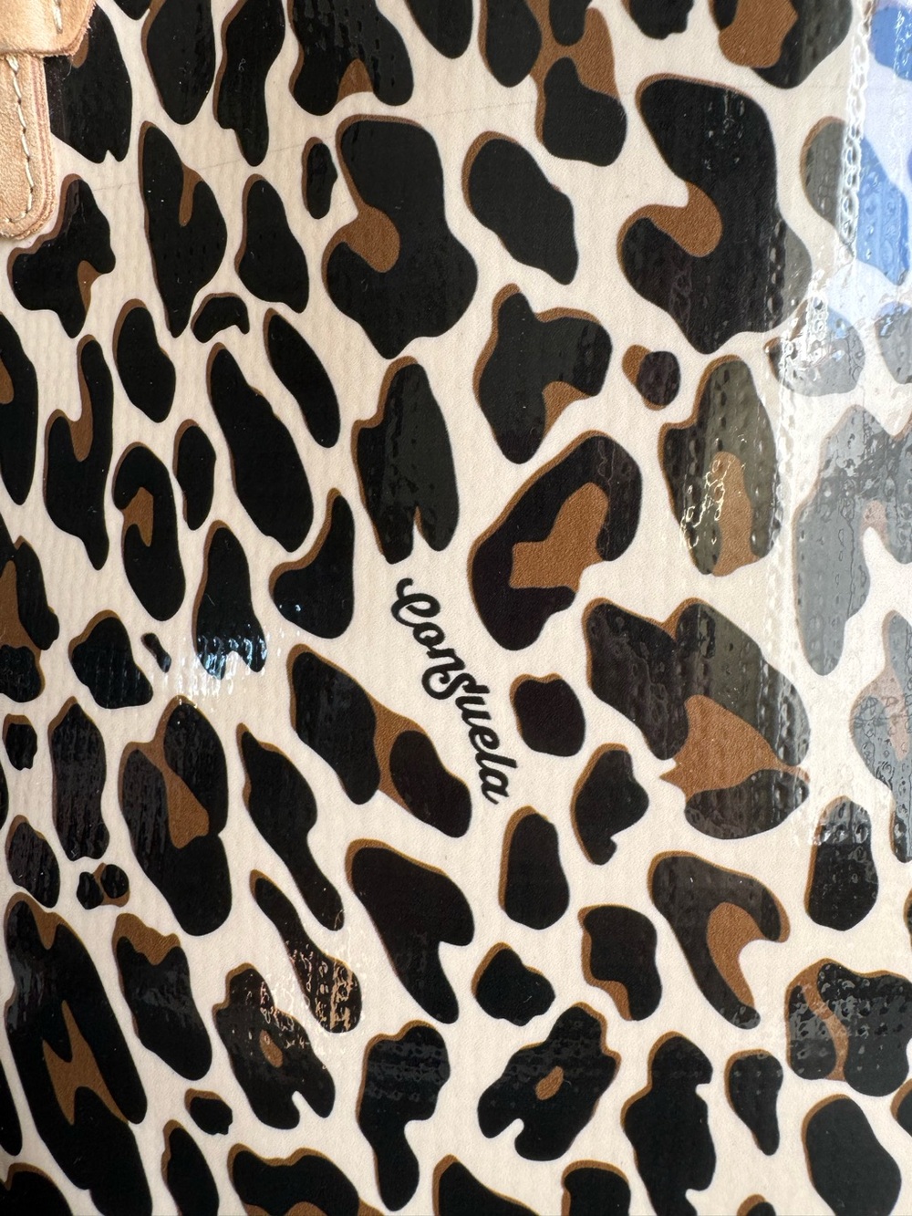 Consuela Everyday Tote Bag Cheetah Leopard Print Purse EUC - Picture 4 of 12